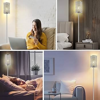 フロアスタンド Crystal table lamp light ETELI Crystal Table Lamp Sparkle Nightstand Lamp Modern